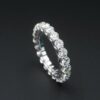 14k White Gold 2.75 carat Diamond Eternity Band Size 7, view 1