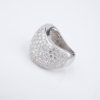 Cartier 18k Pave Diamond Wave Ring 5 carat Bombe Dome Size 5.75 Euro 51, view 9