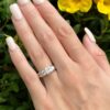 Classic Platinum 2ct Princess Diamond Engagement Ring Size 7.5 GIA D SI1, view 4