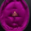 1870's Henry Tessier 18k Natural Pearl Diamond Enamel Cross Pendant w Box, view 10