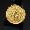 Kushan Empire Vasudeva Gold Coin Authentic Indo Greek, view 2