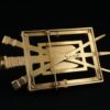 Museum Quality Graziella Laffi 18k Gold Skull Artifact Brooch 2.75" Peru, view 5