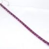 Vintage Platinum Purple Garnet Bracelet 6" Umbalite Rare 20ct, view 8