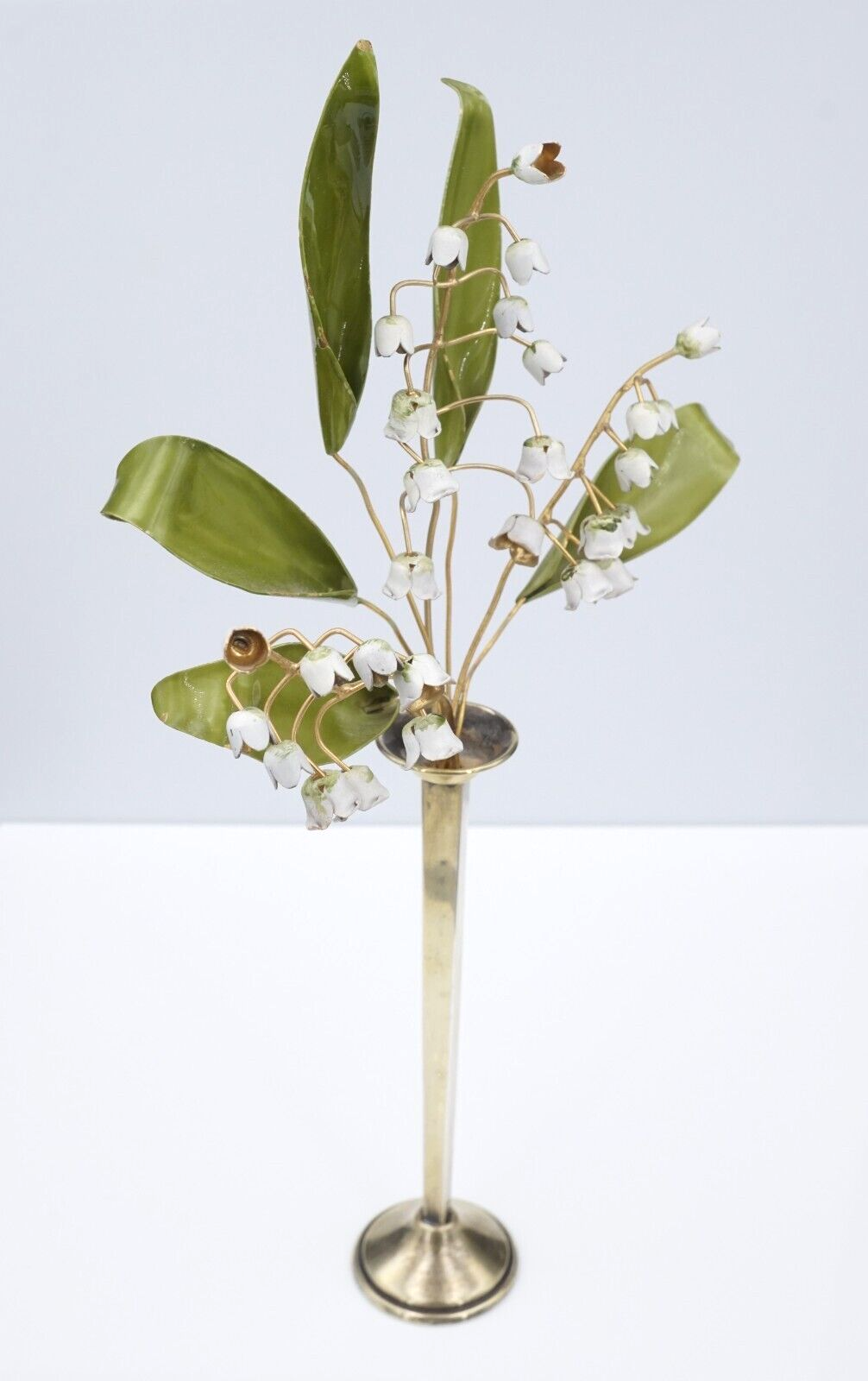 Cartier Sterling Silver Vase de Fleur Vase of Flowers 10" Lily of Valley, view 4