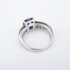 Burma Sapphire Diamond Ring GIA Platinum Engagement Cocktail Sz 7, view 9
