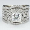 Neil Lane 14k Engagement Ring Leo Princess Diamond 3.7ct Size 7 GSI G VS1, view 1