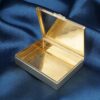 Vintage Tiffany & Co 14k Yellow Gold Diamond Ruby Pill Box 1940s Retro 3", view 8