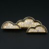 Vintage OJ Perrin 18k Yellow Gold Diamond Enamel Cloud Brooch France 1.5", view 4