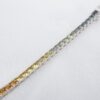 NEW 14k White Gold 7.5 ctw Natural Sapphire Rainbow Tennis Bracelet 7.5", view 5