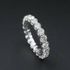 14k White Gold 2.75 carat Diamond Eternity Band Size 7, view 2