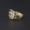 Victorian Mourning Gold Ring Size 6 Antique 18k, view 4