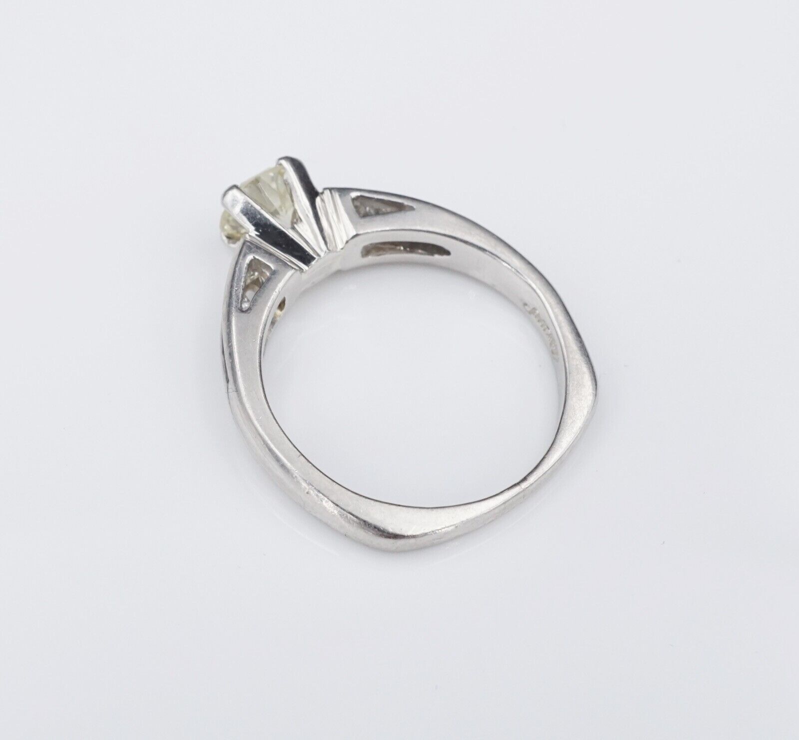 Scott Kay Platinum 1.32 ctw Diamond Euro Shank Ring Size 8, view 6