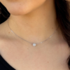 Cartier Diamond Halo Destinée Necklace Platinum Pendant 16.5" Card Pouch, view 2