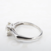 Vintage Diamond Engagement Ring GIA Platinum Solitaire Old Euro Size 5.5, view 4