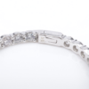 Diamond Inside Out Hoop Earrings 14k White Gold 6 carat Natural 1.3", view 6