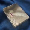 Vintage Tiffany & Co 14k Yellow Gold Diamond Ruby Pill Box 1940s Retro 3", view 3