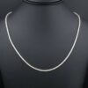 10ct Diamond Tennis Necklace 14k White Gold 22" Stackable, view 4