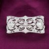 Belle Epoque Platinum 3ctw Diamond Ribbon Scroll Brooch Combes & Van Roden, view 1