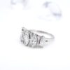 Platinum 2 ctw Marquise Diamond Cocktail Stacker Band Ring Size 5.75, view 6
