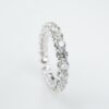 14k White Gold 2.75 carat Diamond Eternity Band Size 7, view 5