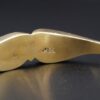 Natural Black Opal Inlay Cuff Bracelet Designer Lisa Mele 18k Gold, view 5