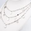 John Hardy Dot Collection Bib Necklace Sterling Silver Triple Row 18", view 1