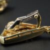 Signed Antoniazzi Chiappe 18k Gold 135ct Blue Topaz Diamond Earrings 2.25, view 6