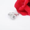 Vintage 1930s Platinum Diamond Ring Engagement 1 carat Euro Cut OEC, view 4
