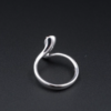 Giorgio Visconti 18K Ring Diamond Ruby White Gold Bypass Moi et Toi Sz 6, view 5