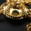 Vintage 1996 Chanel Gold Tone Double Wheat Chain Logo Necklace 42" France, view 5