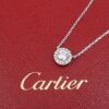 Cartier Diamond Halo Destinée Necklace Platinum Pendant 16.5" Card Pouch, view 1