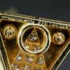 Signed Antoniazzi Chiappe 18k Gold 135ct Blue Topaz Diamond Earrings 2.25, view 5