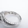 14k Natural Sapphire Diamond Solitaire Ring White Gold Size 6.5 Vintage, view 8