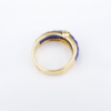 Van Cleef Arpels Ring Diamond Lapis Carved 18k Gold Sze 5.5 Yellow France, view 8