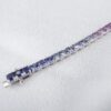 NEW 14k White Gold 7.5 ctw Natural Sapphire Rainbow Tennis Bracelet 7.5", view 4