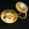 Mabe Pearl Earrings 22k Gold Carolyn Tyler Dangle Artisan Convertible 1", view 4