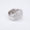 Cartier 18k Pave Diamond Wave Ring 5 carat Bombe Dome Size 5.75 Euro 51, view 8