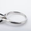 Platinum 1ct Oval Diamond Engagement Ring Solitaire Sz 5.25 D SI2 GIA, view 6