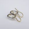 Antique Cushion Cut Diamond Earrings 4.2 carat 18k Gold Platinum 3/4", view 8