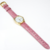 Girard-Perregaux 18k Yellow Gold Diamond Watch Pink Leather 29mm Ladies, view 4