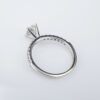 Helzberg 14k White Gold 1ct Oval Cut Diamond Engagement Ring Size 6 GSI, view 6