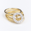 Carrera y Carrera 18k Yellow Gold Diamond Melodia 5 Band Ring Size 7, view 5