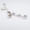 H. Stern 18k White Gold Diamond Fancy Chocolate Diamond Drop Earrings, view 3