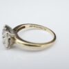 Vintage Bluebonnet 2 Tone 14k Gold 2/3ct Diamond Engagement Ring Size 6, view 5
