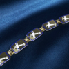 Circa 1915 14k Airplane Enamel Bracelet Yellow Gold 7" WWI w/ Plane Charm, view 4