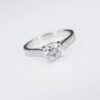Martin Flyer 18k Gold 2 ctw Diamond Bridal Set Engagement Ring Size 5.75, view 3
