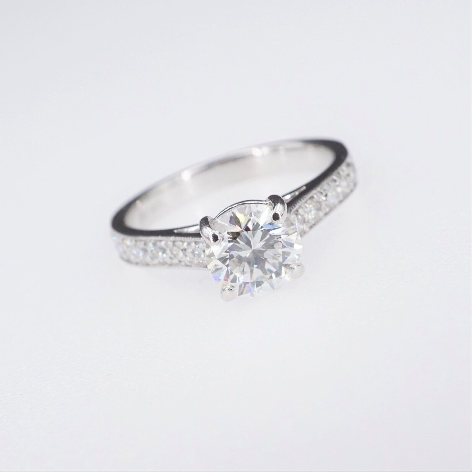 Martin Flyer 18k Gold 2 ctw Diamond Bridal Set Engagement Ring Size 5.75, view 3