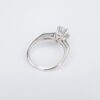 Vintage Platinum 1 carat Pear Diamond Engagement Ring Size 4.5 Sizable, view 5