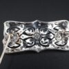 Belle Epoque Platinum 3ctw Diamond Ribbon Scroll Brooch Combes & Van Roden, view 5
