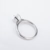Platinum 1ct Oval Diamond Engagement Ring Solitaire Sz 5.25 D SI2 GIA, view 5